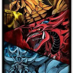 Buy 🥰 YuGiOh Trading Card Game Egyptian Gods (Slifer, Obelisk & Ra) Card Sleeves [50 Count] 👍